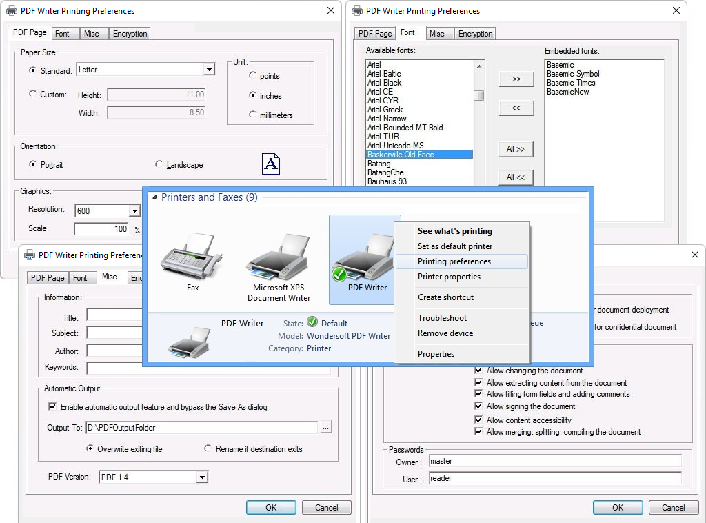 PDF Writer for Windows 2022 screenshot